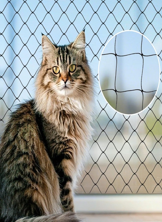 AnExer Cat Balcony Nets, Pets Anti-Fall Mesh Fence Safety Net, Transparent Nylon Pet Mesh Fence Anti-Fall Netting for Balcony Window Stairs Patio - Image 1